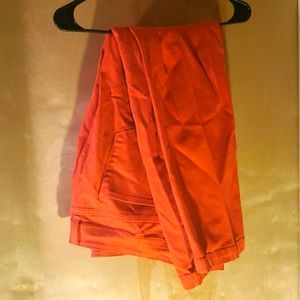 18W Orange Ankle Jeans